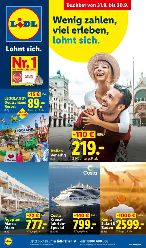 Buchbar ab 31.8. · September Reise-Highlights