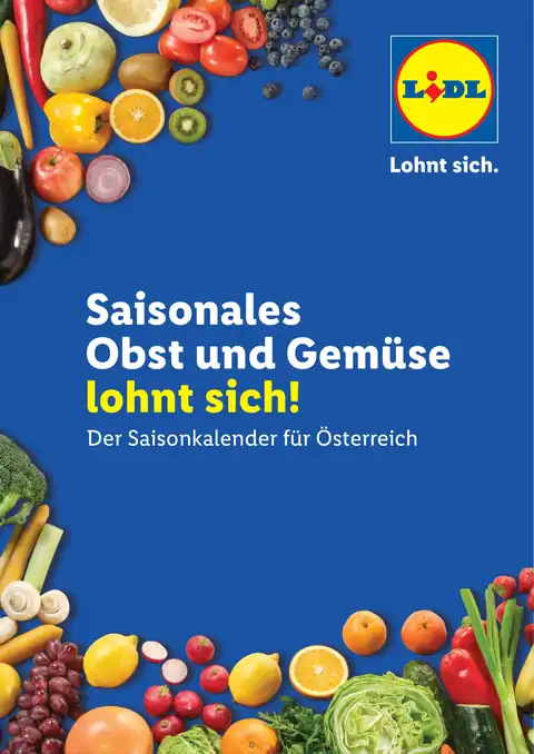 Obst und Gemüse · Saisonkalender