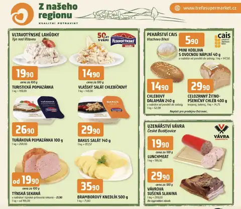 Z našeho regionu kvalitní potraviny