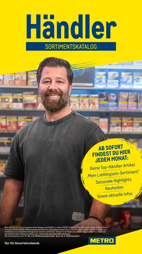 METRO DE - Händler Sortimentskatalog