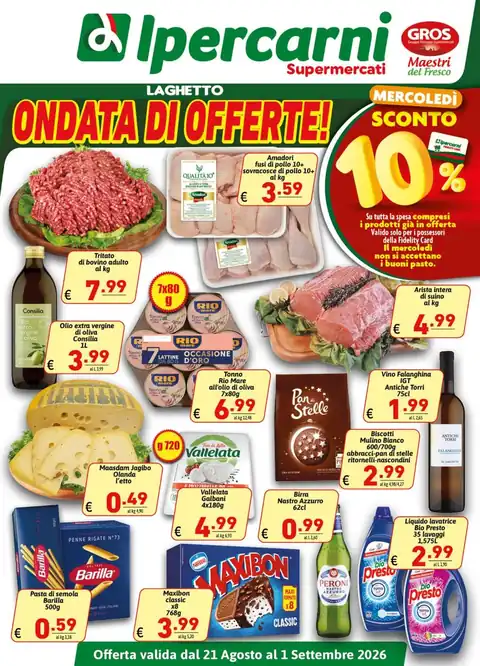 Ipercarni · Ondata di offerte · Laghetto